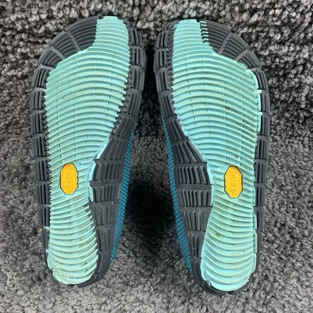 Merrell Dragonfly Turquoise Move Glove Trainers Sneakers Vibram Sole Women's 7.5